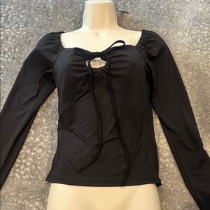 FRENCH CONNECTION Elegant Black Women's Top NWT